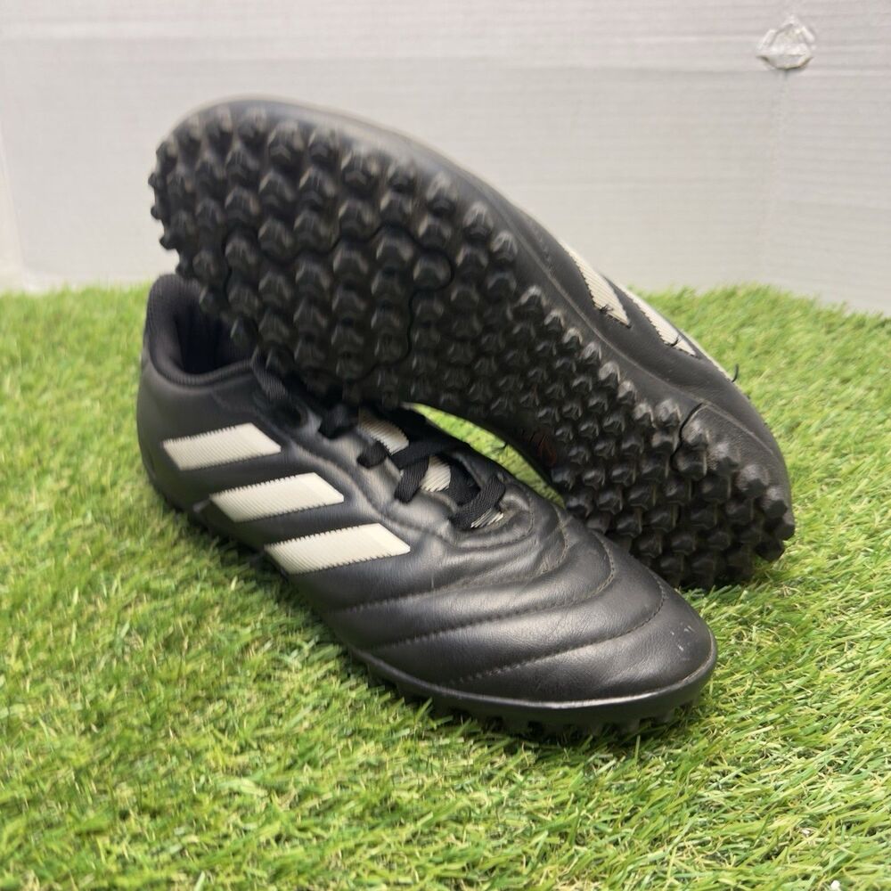 Adidas Goletto VIII Indoor Turf Soccer Shoe Black White Leather AGY5775 Size 7